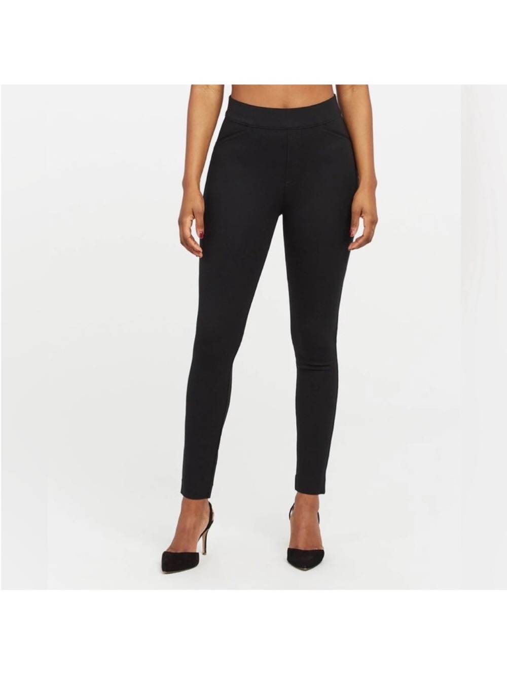 SPANX The Perfect Pant Ankle Backseam Skinny Black Women's Size XS